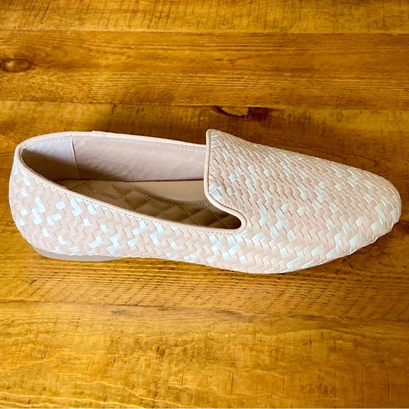 Birdies Starling Woven Flats in Pale Blush Pink and Cream Basket Weave Size 9.5 - Picture 8 of 16